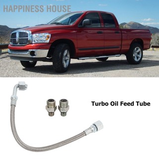 Happiness House Turbo Oil Feed Line Tube 3927911 Metal Alloy Turbine Supply Pipe with Connector Replacement for Dodge Ram 5.9L 24V 1998‑2002