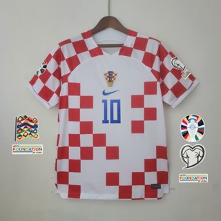 เสื้อกีฬาแขนสั้น ลายทีมชาติโครเอเชีย 22 23 EURO ไซซ์ S - 2XL