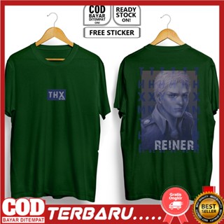 T-shirt Braun REINER เสื้อยืดลําลอง แขนสั้น พิมพ์ลาย ATTACK ON TITAN LEGION Enters Of SHINGEKI Jingeki Funcement SNK สํา