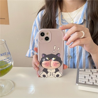 เคสโทรศัพท์มือถือ ซิลิโคน ลายการ์ตูนแมวน่ารัก หยิกได้ สร้างสรรค์ สําหรับ Apple Iphone 14 13ProMax 11 12ProMax 14Pro