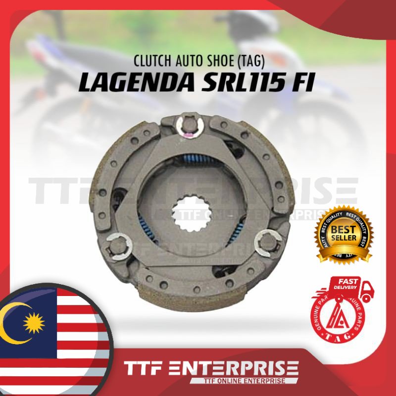 LAGENDA SRL115 FI CLUTCH AUTO SHOE (TAG) CLUTCH HUB ASSY SRL115FI