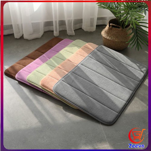 Zeeva พรมเช็ดเท้า 40x60 C m เมมโมรี่โฟม พรมกันลื่น Anti-slip mat