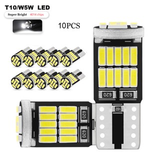 หลอดไฟอ่านหนังสือ Led W5W T10 Canbus 4014 Smd 6000K 168 194 Led 5W5 สําหรับติดป้ายทะเบียนรถยนต์ 10 ชิ้น