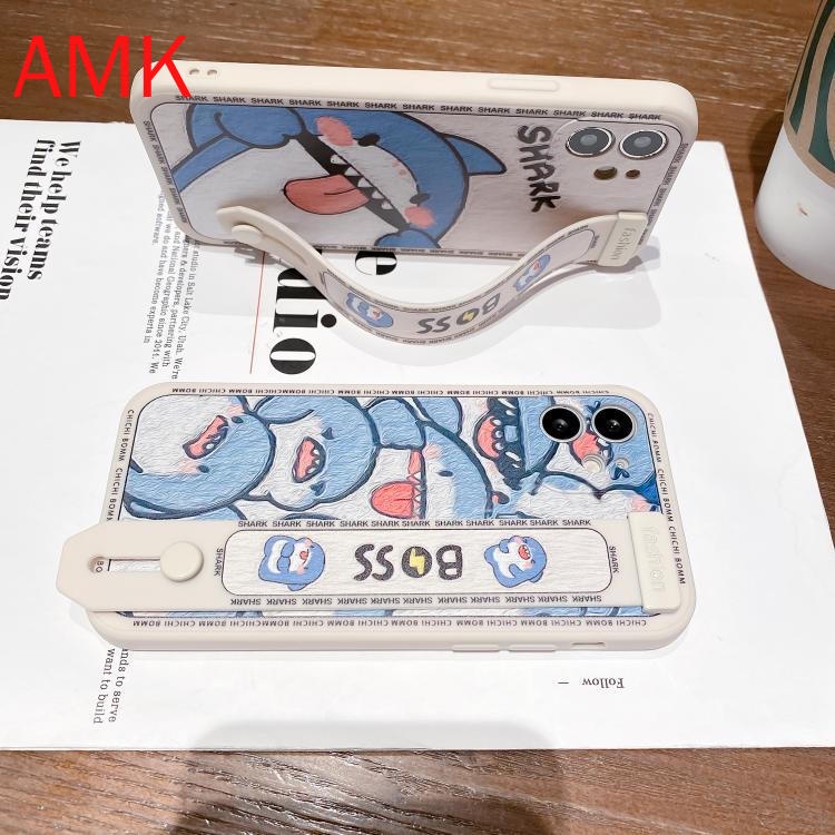 AMKปลอกรัดข้อมือOPPO Reno 14 14F 13 13F 12 12F 11 11F 10 8 Pro Plus A15 A15S A16 A16K A17 A96 A76 A54 A55 A57 A72 4g 5G Clear Sharkกันกระแทกเคสโทรศัพท์OPPO - รูปที่ 4