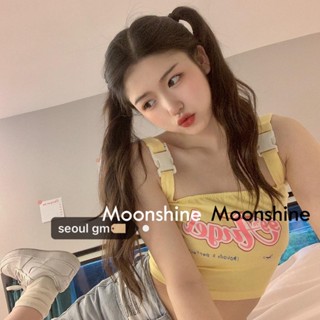 Moon  เสื้อครอป เสื้อแฟชั่นผู้หญิง y2k สีพื้น สําหรับผู้หญิง ใส่ไปคลับ ปาร์ตี้ 2023 NEW 23041209 ทันสมัย Unique ทันสมัย สวย A20K0KS 36Z230909