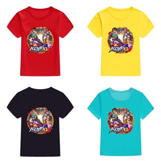 เสื้อยืดแขนสั้นลําลอง ทรงหลวม พิมพ์ลาย Mingyuan The King Of Fighters XV สําหรับผู้ชาย และผู้หญิง