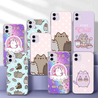 เคสโทรศัพท์มือถือแบบนิ่ม TPU ใส ลาย pusheen น่ารัก 49WES สําหรับ Samsung S7 Edge A9 M30S M21 M31 M51 Note 10 Lite Plus 20 Ultra 8 9