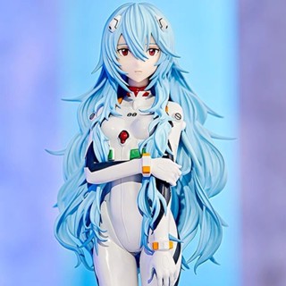 โมเดลฟิกเกอร์ PVC รูปการ์ตูนอนิเมะ Neon Genesis Evangelion Ayanami Rei ผมยาว 17 ซม. ของเล่นสําหรับเด็ก