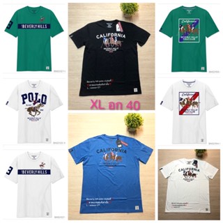 #ถูกสุด เสื้อยืดBeverly hills polo club แบรนด์แท้ เสื้อยืด size xl อก 40