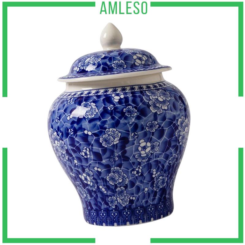 [ Amleso ] โถขิงแบบดั ้ งเดิมพร ้ อมฝาปิดโถขิงเอเชียสําหรับเคาน ์ เตอร ์ บ ้ าน