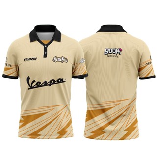 Homebois VESPA 2023 เสื้อโปโลแขนสั้น สไตล์เรโทร ไซซ์ XS-3XL 100 ซม.-160 ซม.