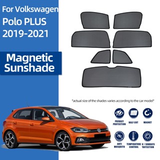 ม่านบังแดดแม่เหล็ก ด้านหน้า และด้านหลัง สําหรับ Volkswagen VW POLO Hatchback 2017-2023