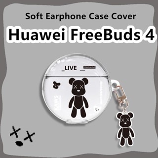 【Trend Front】เคสหูฟัง แบบนิ่ม แบบใส ลาย Kulomi สําหรับ Huawei FreeBuds 4 Huawei FreeBuds 4