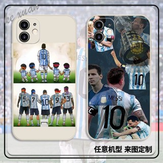 Messi เคสโทรศัพท์มือถือ กันกระแทก ลาย World Cup Argentina Championship สําหรับ Iphone 14pro E1KE