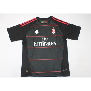 เสื้อกีฬาแขนสั้น ลายทีมชาติฟุตบอล Milan Third Away 10-11 AC ACM สไตล์เรโทร