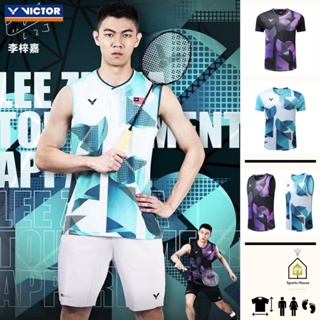 พร้อมส่ง เสื้อกีฬาแขนสั้น ลายทีม Victor Lee Zii Jia Badminton Jersey Malaysia Baju Sukan 2023