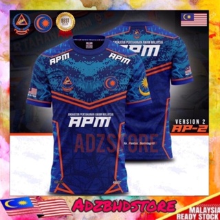 พร้อมส่ง เสื้อยืดลําลอง แขนสั้น พิมพ์ลาย Baju Angkatan Pertahanan Awam Malaysia APM แฟชั่นฤดูร้อน สําหรับเด็ก และผู้ใหญ่ ไซซ์ XS-3XL 100 ซม.-160 ซม.