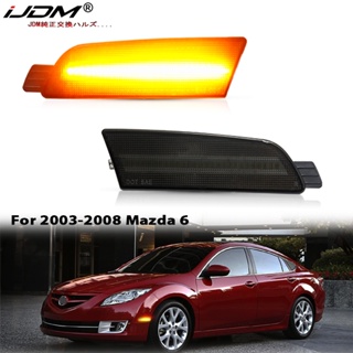 Ijdm ไฟเลี้ยว LED T10 สีเหลืองอําพัน สําหรับ 2009-2013 Mazda 6 Atenza Sedan GG1 2 ชิ้น2570105 Ma2571105 Gs3l515f0b GS3L515E0B