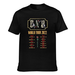 เสื้อยืด แบบนิ่ม พิมพ์ลาย Novelty Top Tee Guns N Roses World Tour 2023 (5)