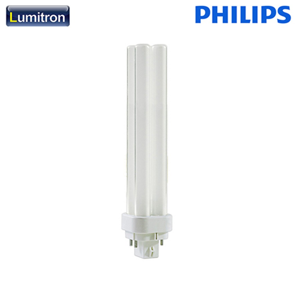 หลอดตะเกียบ PLC 26W 4 Pins วอร์มไวท์ รุ่น PLC26W/827 4P ยี่ห้อPhilips #PLC26-WW4P-PH-01