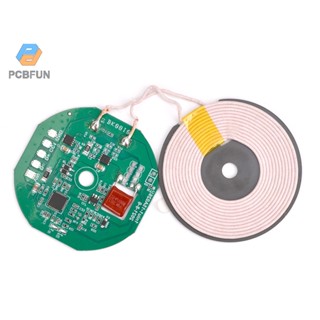 Pcbfun Dc 5v/9v/12v โมดูลบอร์ดวงจรชาร์จแบบไร้สาย