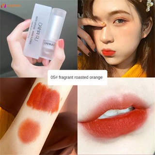 [NEW]DaimAnpu ลิปสติกเนื้อแมทกำมะหยี่ สีเเดงอิฐส้มอิฐ กันน้ำติดทนนาน Lipstickเครื่องสำอาง ลิปสติก โทนสีม่วงแดง  veemm