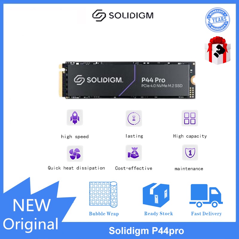 Solidigm P44 pro 1TB ม. ไดรฟ์โซลิดสเตท SSD สําหรับแล็ปท็อป 2 ชิ้น