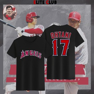 MLB [A001] baseball shirt Otani Shhei same style plus size mens and womens cotton printed T-shirt