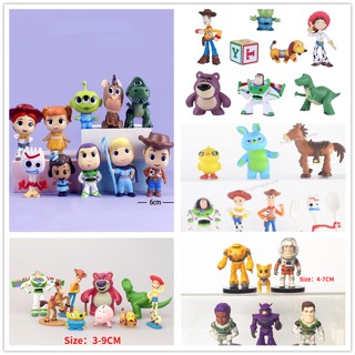 ของเล่นโมเดลฟิกเกอร์ Toy Story Buzz Lightyear Lotso Woody Triss Dinosaur Strawberry Bear