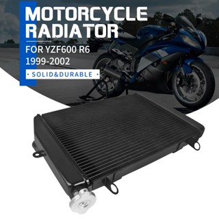 ถังเก็บน้ําหล่อเย็นเครื่องยนต์ อลูมิเนียม สําหรับ Yamaha Yzf R6 Yzf-R6 YZFR6 YZF600 1999-2002 Yzf R6