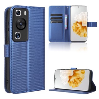 Huawei P60 เคสโทรศัพท์หนัง PU ฝาพับ พร้อมช่องใส่บัตร ตั้งได้ สําหรับ Huawei P60 Pro