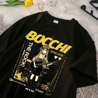 เสื้อยืดแขนสั้น พิมพ์ลายอนิเมะ Lonely Rock Ichiri Goto แฟชั่นฤดูร้อน สําหรับผู้ชาย และผู้หญิง