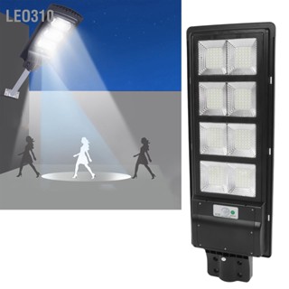  Leo310 ไฟถนนพลังงานแสงอาทิตย์ 240W 7500K IP67 เรดาร์กันน้ำร่างกายมนุษย์ตรวจจับการควบคุมแสงโคมไฟพลังงานแสงอาทิตย์กลางแจ้ง
