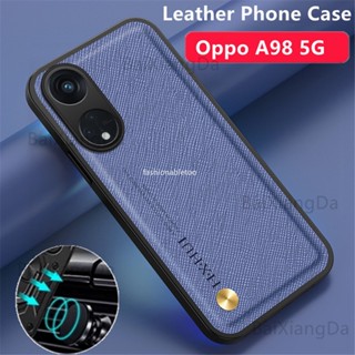 เคสโทรศัพท์หนัง PU นิ่ม TPU กันกระแทก ปิดด้านหลัง สําหรับ Oppo A98 A78 A17 K A17K A 98 A 78 A 17K 5G 2023