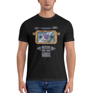 เสื้อยืด พิมพ์ลายคลื่นเสียง Transformers Decepticon สําหรับผู้ชาย