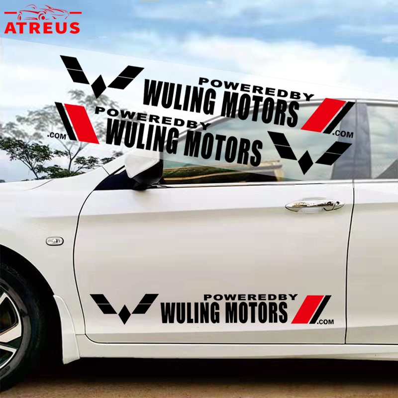 Wuling สติกเกอร์กันรอยขีดข่วน ติดด้านข้างประตูรถยนต์ ป้องกันรอยขีดข่วน สำหรับติดประตูรถยนต์ สําหรับ Wuling Almaz Cortez Confero s Alvez Victory Formo Mini Air EV