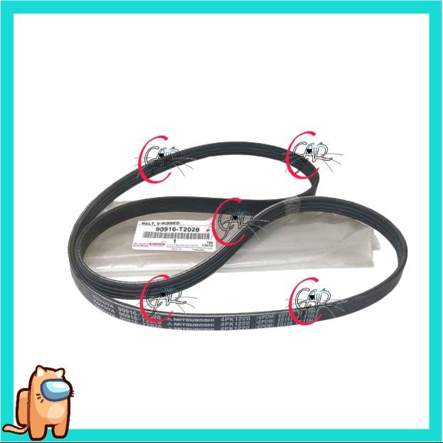FAN BELT 100% GENIUNE TOYOTA VIOS NCP93 2007-2012Y 4PK1220 90916-T2028