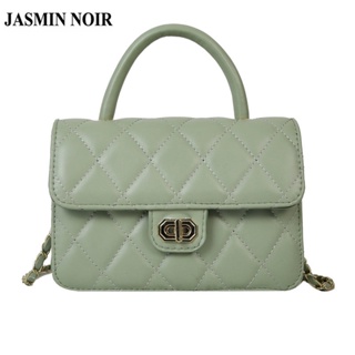 Jasmin NOIR กระเป๋าถือ กระเป๋าสะพายไหล่ ลายสก๊อต ขนาดเล็ก สไตล์เกาหลี สําหรับสตรี