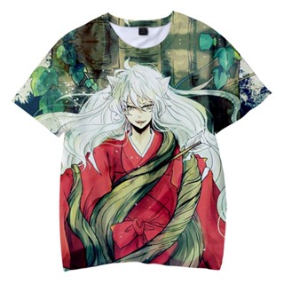 เสื้อยืด พิมพ์ลายอนิเมะ Inuyasha สไตล์ญี่ปุ่น ฮาราจูกุ สําหรับเด็ก