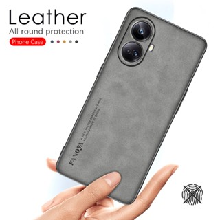 เคสโทรศัพท์หนังแกะ ซิลิโคนนิ่ม กันกระแทก ป้องกันกล้อง สําหรับ Realme C55 5G Realme C55 C 55 RealmeC55 5G