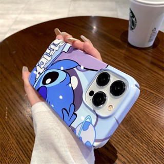 เคสโทรศัพท์มือถือ พลาสติกแข็ง ลายอะนิเมะ stitch น่ารัก สําหรับ iphone 14 13 12 11 PRO Max Xs Xr X ip 14pro 14promax 13pro 13promax