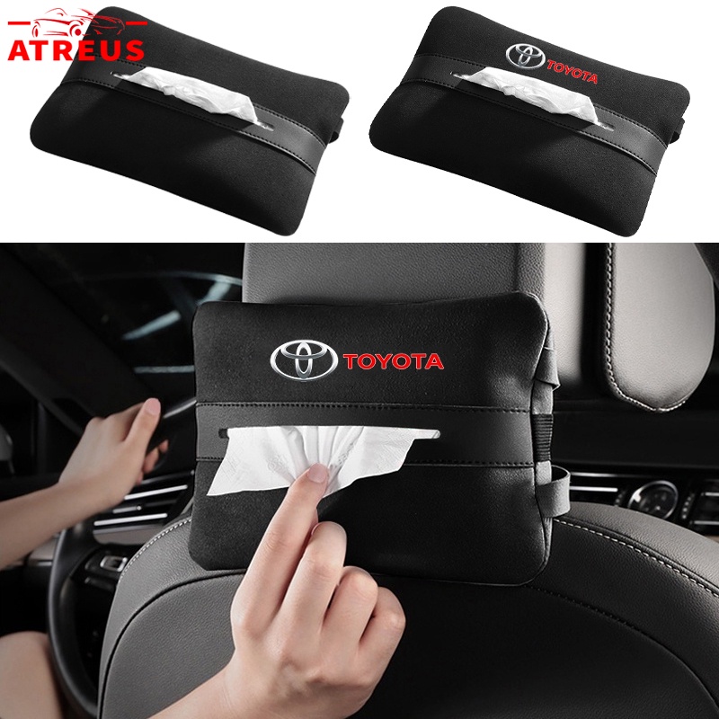 กล่องกระดาษทิชชู่ ที่พักแขน สําหรับ Toyota Prius Fortuner Corolla Cross CHR Camry Wish Vios Veloz Estima Sienta Yaris Ativ Altis Sienta bZ4X Hiace Hilux Revo