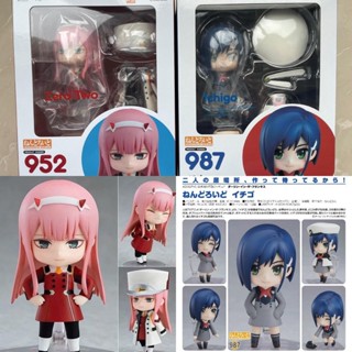 Nendoroid Darling In The Franxx 952# Zero Two 982# ตุ๊กตาฟิกเกอร์ Ichigo Action Figure ของเล่นสําหรับเด็ก