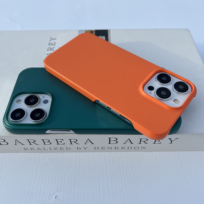 Cyan สีส้มหยาบ Matte Texture Hard PC สําหรับ iPhone 15Promax 15 13Promax 14Promax 11 13 13Pro 14Pro 14 12 12Pro 12Promax X Xs Xr Xsmax 11Pro 11Promax 7 8 7Plus 8P 16 16Promax