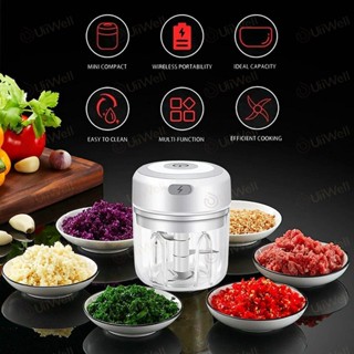 เครื่องบดกระเทียม เครื่องบดสับอาหาร อเนกประสงค์ สําหรับครัวเรือน  Mini Food Chopper Electric Meat Grinder เครื่องบดสับอา