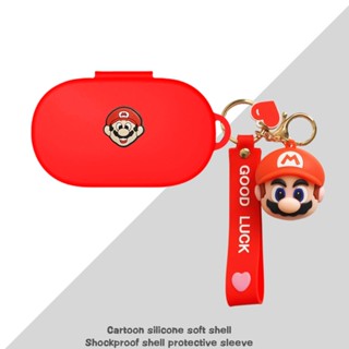 SoundPeats TrueFree2 Case Cartoon Mario Keychain Pendant SoundPeats TrueFree2 Silicone Soft Case Shockproof Case Protective Case SoundPeats Sonic Pro / SoundPeats Truengine H1 / 3SE Cover Soft Case Cute Pendant