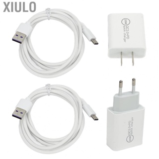 Xiulo Type C USB Fast Charging Block  Stable 20W Quick  Dual Port with 1.5m Data Cable for Travel