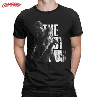 ขายดี เสื้อยืดคอกลม ผ้าฝ้าย พิมพ์ลายกราฟฟิค The Last Of Us Ellie And Joels สําหรับผู้ชาย 495396