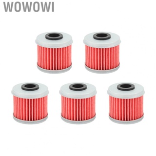 Wowowi Motorcycle Engine Oil Filter  High Efficiency Engine Oil Filter 5 PCS Compact Structure  for Motorbike