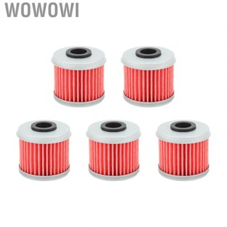 Wowowi Motorcycle Engine Oil Filter  High Efficiency Engine Oil Filter 5 PCS Compact Structure  for Motorbike